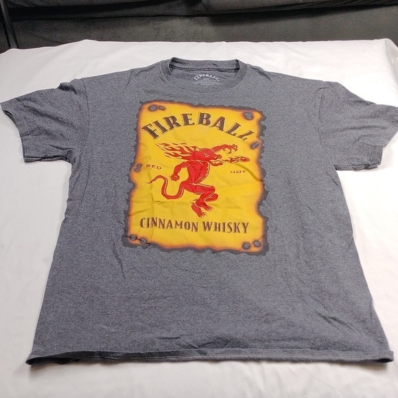 Fireball whisky men's large sized t shirt - Picture 2 of 6